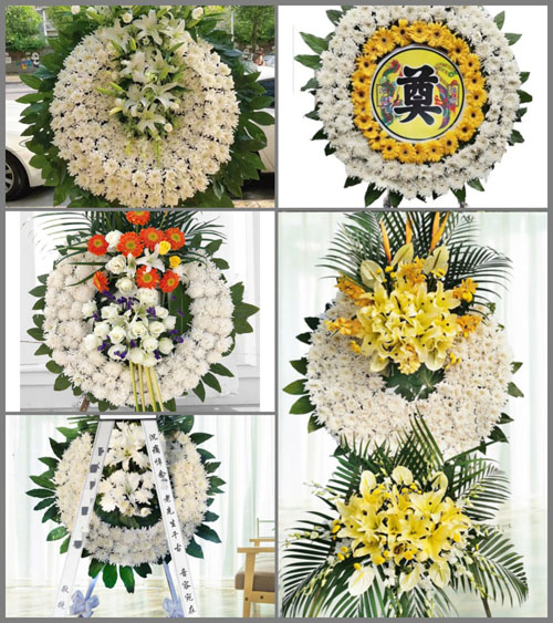 上海金山区亭林镇亭东村花圈速递